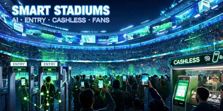 The Rise of Smart Stadiums: How AI, Biometrics, and Cashless Tech Are Transforming Live Sports