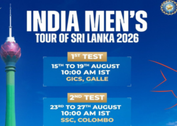 BCCI Announces Schedule for India’s Two-match Test Series Against Sri Lanka